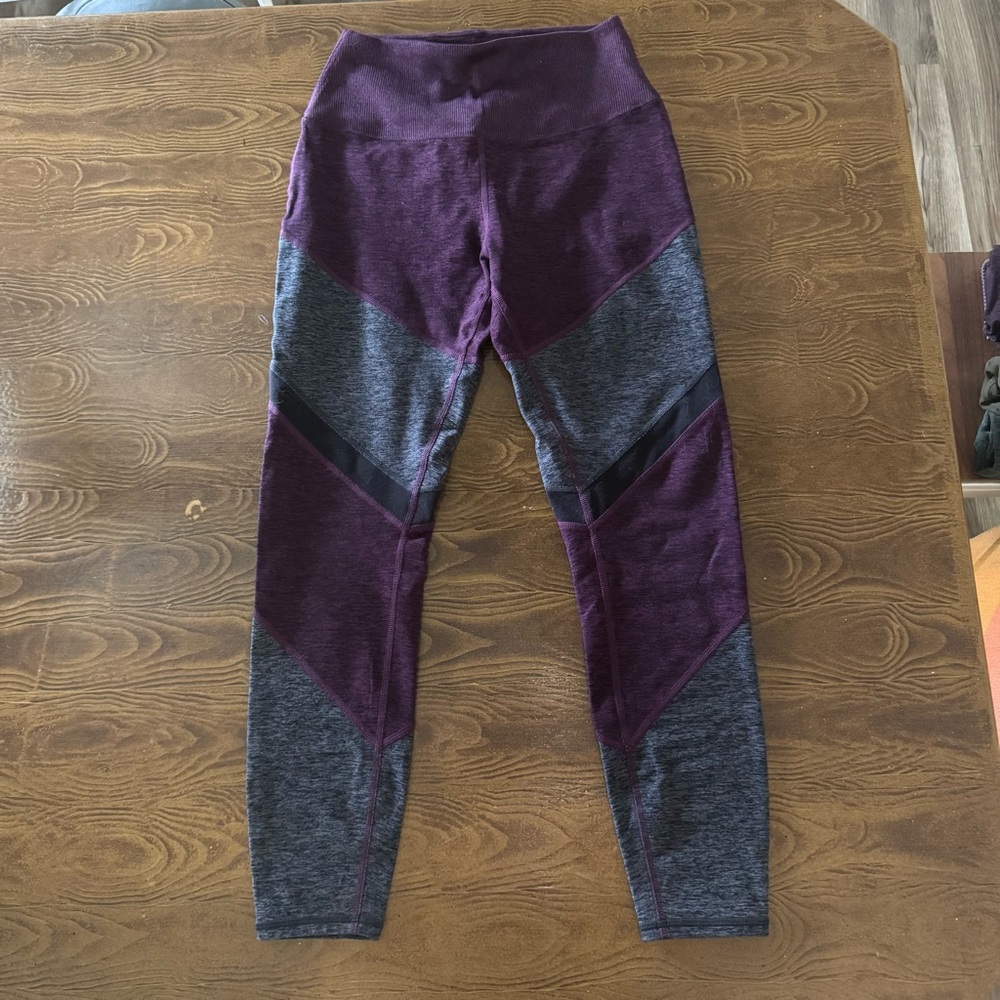Alo Yoga 7/8 Alosoft Sheila Legging - Purple, Anthracite & Navy